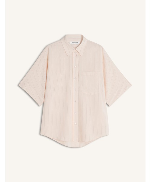Maison Kitsune（メゾンキツネ）の「SHORT SLEEVE SHIRT（シャツ/ブラウス・レディース・ベージュ・36/S）」の2枚目の写真
