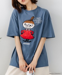 MOOMIN（ムーミン）の「【ムーミン】 【綿100%のしっかりした生地】オリジナルデザイン キャラクター刺繍Tシャツ リトルミイ ニョロニョロ 大人カジュアル ユニセックス（Tシャツ/カットソー）」