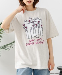 MOOMIN（ムーミン）の「【ムーミン】 【綿100%のしっかりした生地】オリジナルデザイン キャラクター刺繍Tシャツ リトルミイ ニョロニョロ 大人カジュアル ユニセックス（Tシャツ/カットソー）」