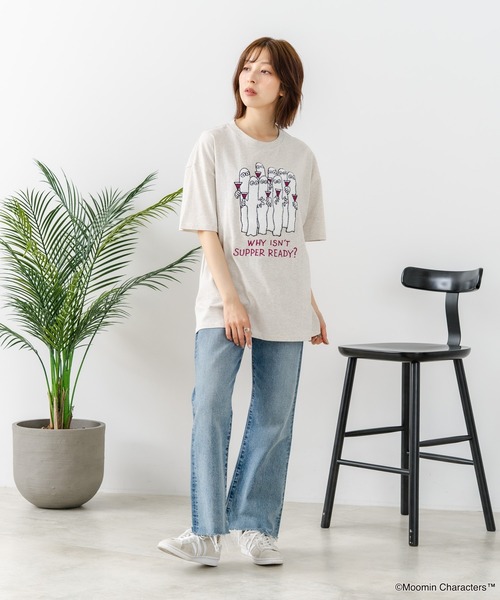 MOOMIN(ムーミン)の「【ムーミン】 【綿100%のしっかりした生地】オリジナルデザイン キャラクター刺繍Tシャツ リトルミイ ニョロニョロ 大人カジュアル ユニセックス(Tシャツ/カットソー・メンズ・ホワイト系その他/ブラック系その他2/ブルー系その他/ベージュ系その他2・LARGE/MEDIUM/SMALL)」の21枚目の写真