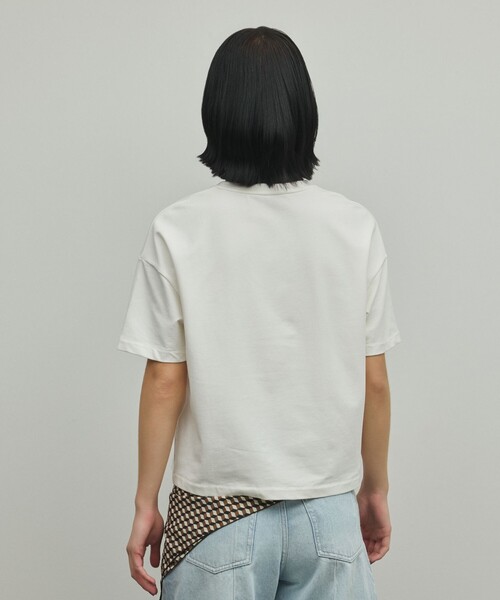 Diagram（ダイアグラム）の「レースTシャツ（Tシャツ/カットソー・レディース・ホワイト/ブラック・36）」の5枚目の写真