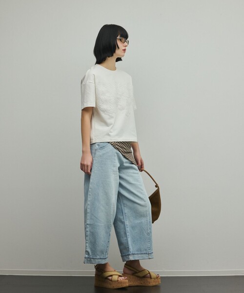 Diagram（ダイアグラム）の「レースTシャツ（Tシャツ/カットソー・レディース・ホワイト/ブラック・36）」の8枚目の写真