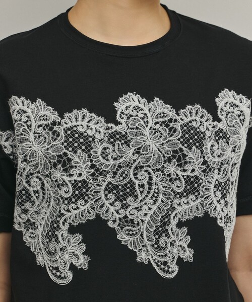 Diagram（ダイアグラム）の「レースTシャツ（Tシャツ/カットソー・レディース・ホワイト/ブラック・36）」の20枚目の写真