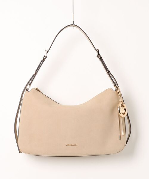 MICHAEL KORS(マイケルコース)の「NOLITA ヌバック トップジップ コンバーチブル ショルダー ミディアム(ショルダーバッグ・レディース・ベージュ系・FREE)」の4枚目の写真