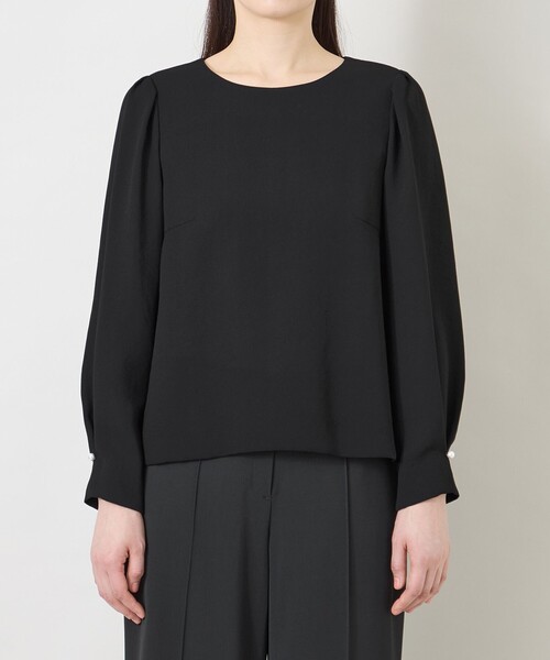 TO BE CHIC（トゥー ビー シック）の「BOBスカラップタック ブラウス（シャツ/ブラウス・レディース・ブラック・40）」の4枚目の写真