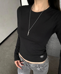 ビビソフトスリム長袖Tシャツ ABH355-101 ブラック