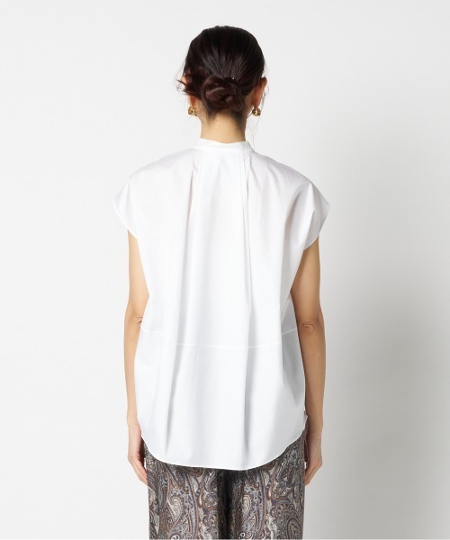 HELIOPOLE(エリオポール)の「BACK VOLUME STAND COLLAR SHIRT(シャツ/ブラウス・レディース・ホワイト/ピンク系・38)」の14枚目の写真