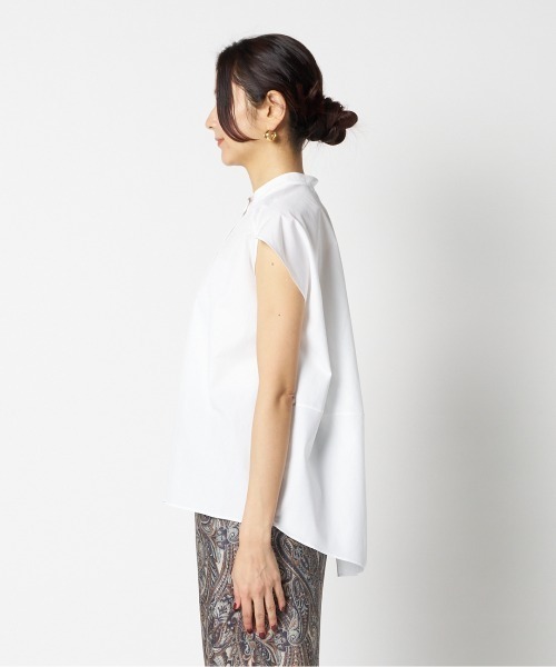 HELIOPOLE(エリオポール)の「BACK VOLUME STAND COLLAR SHIRT(シャツ/ブラウス・レディース・ホワイト/ピンク系・38)」の15枚目の写真