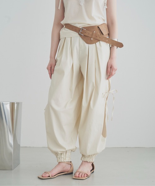SOEMIN(ソミン)の「Aladdin pants/アラジンパンツ(スラックス・レディース・ブラック/ホワイト・FREE)」の18枚目の写真