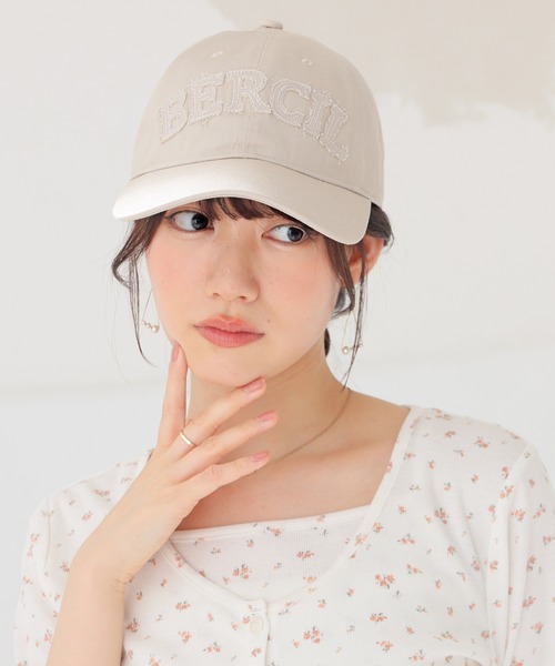 Honeys（ハニーズ）の「ロゴワッペンキャップ（キャップ・レディース・カーキ/ライトベージュ/ブラック/ブラウン・FREE）」の4枚目の写真