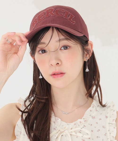 Honeys（ハニーズ）の「ロゴワッペンキャップ（キャップ・レディース・カーキ/ライトベージュ/ブラック/ブラウン・FREE）」の12枚目の写真