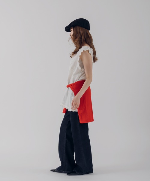 MUHET(ミュエータ)の「cotton lace tunic / コットンレースチュニック(その他トップス・レディース・ネイビー/ブラウン/オフホワイト・FREE)」の12枚目の写真
