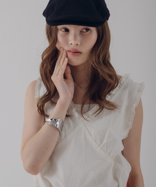 MUHET(ミュエータ)の「cotton lace tunic / コットンレースチュニック(その他トップス・レディース・ネイビー/ブラウン/オフホワイト・FREE)」の7枚目の写真