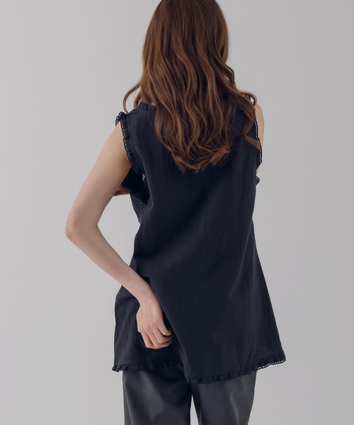 MUHET(ミュエータ)の「cotton lace tunic / コットンレースチュニック(その他トップス・レディース・ネイビー/ブラウン/オフホワイト・FREE)」の20枚目の写真