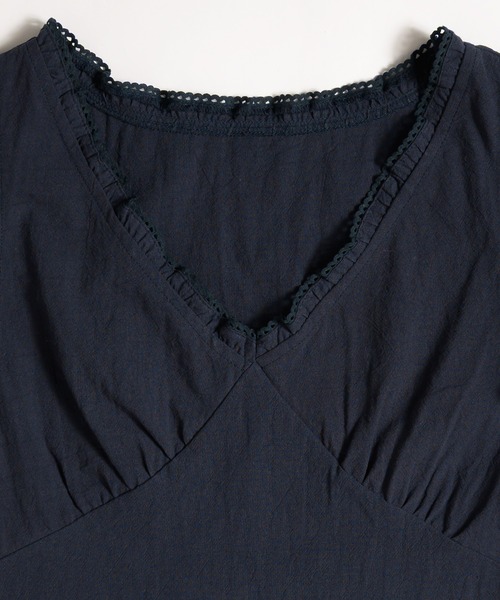 MUHET(ミュエータ)の「cotton lace tunic / コットンレースチュニック(その他トップス・レディース・ネイビー/ブラウン/オフホワイト・FREE)」の14枚目の写真
