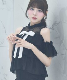 Belle Charme】Rose Corsage Frill Blouse（シャツ/ブラウス）｜OLIVE