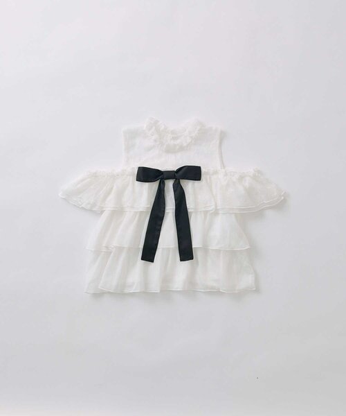 Belle Charme(ベルシャルム)の「【Belle Charme】Classic Tiered Blouse(シャツ/ブラウス・レディース・オフホワイト/ブラック/アイボリー・FREE)」の13枚目の写真