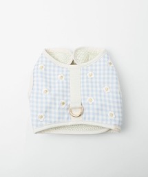 moncheri（モンシェリ）の「冷感チェック花柄メッシュハーネス+リードSET（リード/ハーネス/首輪）」