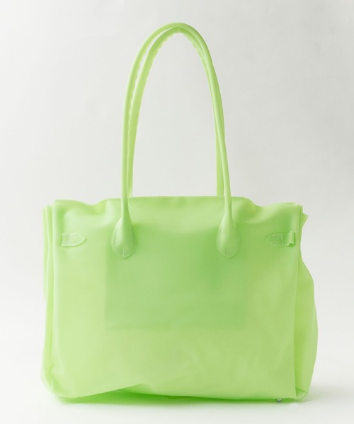 Chick(チック)の「Jelly bag / ジェリーバッグ ハンドバッグ 雨の日 撥水性 レディース メンズ 2026年 夏 夏服(トートバッグ・レディース・パープル/イエロー/オレンジ/グリーン/ミント・FREE)」の7枚目の写真