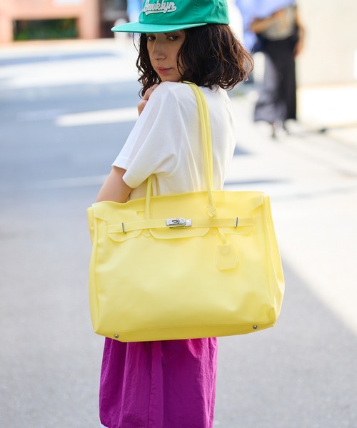 Chick(チック)の「Jelly bag / ジェリーバッグ ハンドバッグ 雨の日 撥水性 レディース メンズ 秋 秋服 2026年秋冬(トートバッグ・レディース・パープル/イエロー/オレンジ/グリーン/ミント・FREE)」の21枚目の写真