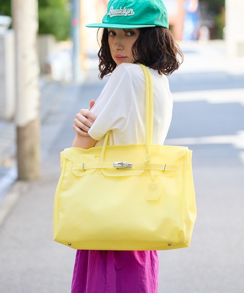 Chick(チック)の「Jelly bag / ジェリーバッグ ハンドバッグ 雨の日 撥水性 レディース メンズ 秋 秋服 2026年秋冬(トートバッグ・レディース・パープル/イエロー/オレンジ/グリーン/ミント・FREE)」の22枚目の写真
