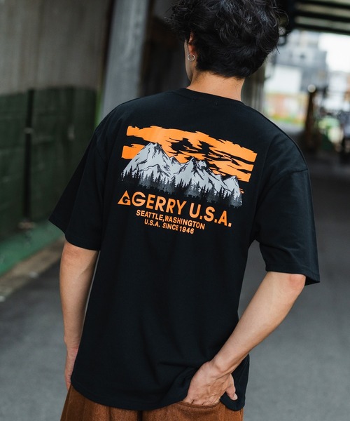 En serio TOKYO(エンソリオトーキョー)の「【GERRY】別注ポイントカラーMTモチーフ半袖Tシャツ 52-9190G-IMP(Tシャツ/カットソー・メンズ・ブラック/ホワイト/ダークブルー/オートミール/カーキ・SMALL/MEDIUM/LARGE/X-LARGE)」の2枚目の写真