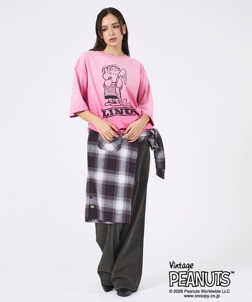 ABAHOUSE(アバハウス)の「【JOHNBULL/ジョンブル】PEANUTS SNOOPY / ピーナッツ スヌーピー / Tシャツ / ユニセックス / JT263C01/03(Tシャツ/カットソー・メンズ・スミクロ/ピンク/ネイビー・M/S)」の10枚目の写真