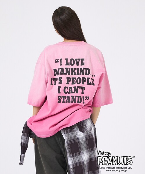 ABAHOUSE(アバハウス)の「【JOHNBULL/ジョンブル】PEANUTS SNOOPY / ピーナッツ スヌーピー / Tシャツ / ユニセックス / JT263C01/03(Tシャツ/カットソー・メンズ・スミクロ/ピンク/ネイビー・M/S)」の11枚目の写真