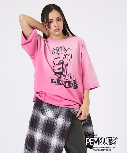 ABAHOUSE(アバハウス)の「【JOHNBULL/ジョンブル】PEANUTS SNOOPY / ピーナッツ スヌーピー / Tシャツ / ユニセックス / JT263C01/03(Tシャツ/カットソー・メンズ・スミクロ/ピンク/ネイビー・M/S)」の12枚目の写真