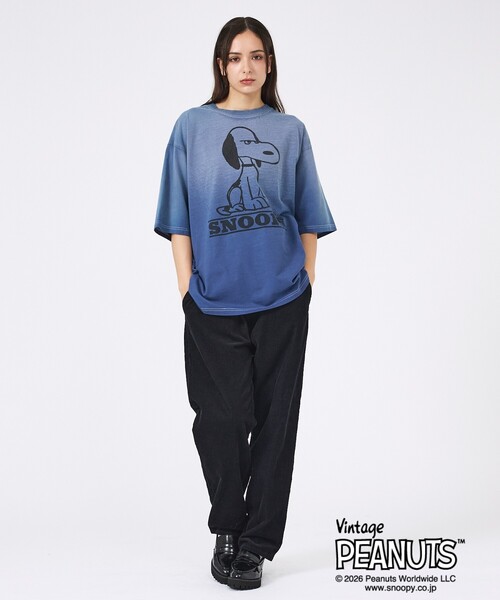 ABAHOUSE(アバハウス)の「【JOHNBULL/ジョンブル】PEANUTS SNOOPY / ピーナッツ スヌーピー / Tシャツ / ユニセックス / JT263C01/03(Tシャツ/カットソー・メンズ・スミクロ/ピンク/ネイビー・M/S)」の14枚目の写真