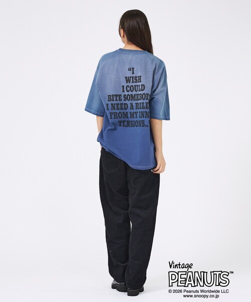 ABAHOUSE(アバハウス)の「【JOHNBULL/ジョンブル】PEANUTS SNOOPY / ピーナッツ スヌーピー / Tシャツ / ユニセックス / JT263C01/03(Tシャツ/カットソー・メンズ・スミクロ/ピンク/ネイビー・M/S)」の15枚目の写真
