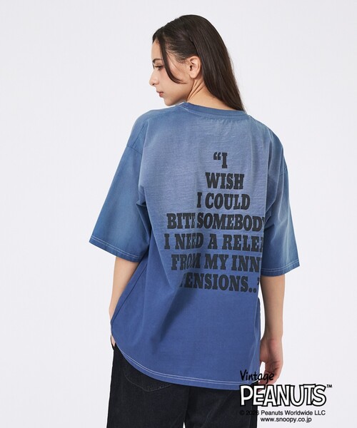ABAHOUSE(アバハウス)の「【JOHNBULL/ジョンブル】PEANUTS SNOOPY / ピーナッツ スヌーピー / Tシャツ / ユニセックス / JT263C01/03(Tシャツ/カットソー・メンズ・スミクロ/ピンク/ネイビー・M/S)」の17枚目の写真