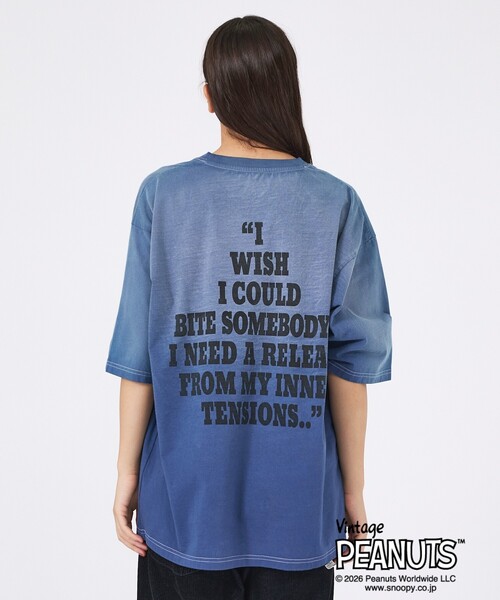 ABAHOUSE(アバハウス)の「【JOHNBULL/ジョンブル】PEANUTS SNOOPY / ピーナッツ スヌーピー / Tシャツ / ユニセックス / JT263C01/03(Tシャツ/カットソー・メンズ・スミクロ/ピンク/ネイビー・M/S)」の19枚目の写真