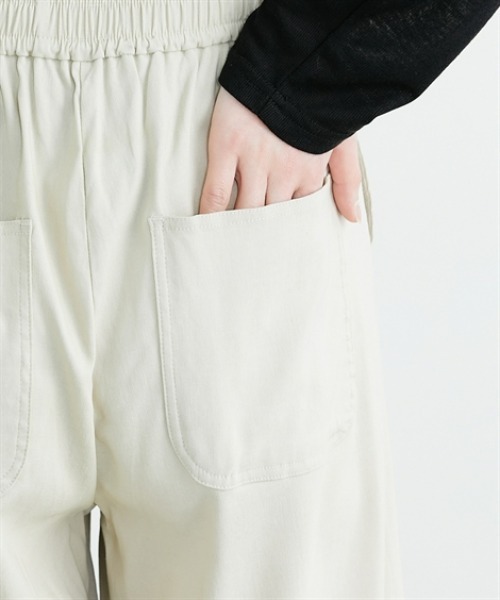 nissen(ニッセン)の「【接触冷感】ハイストレッチワイドパンツ(その他パンツ・レディース・モカ/ライトベージュ/ブラック・L/M)」の13枚目の写真