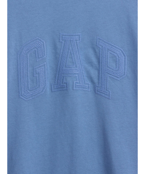GAP(ギャップ)の「ヘビーウェイト リラックスフィット GAPロゴ クロップドTシャツ(Tシャツ/カットソー・メンズ・ネイビー/グレー/ベージュ/レッド/ブルー・XL/XS/S/M/L)」の7枚目の写真