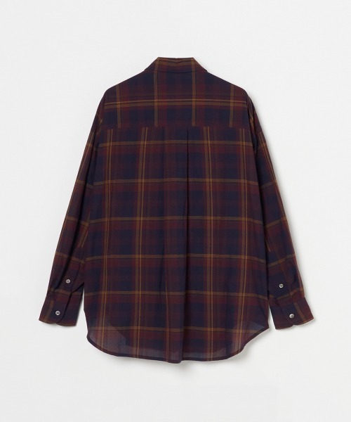 HELIOPOLE(エリオポール)の「the EDITOR SHIRT / ジ エディター シャツ(シャツ/ブラウス・レディース・ブルー/ボルドー・38)」の5枚目の写真