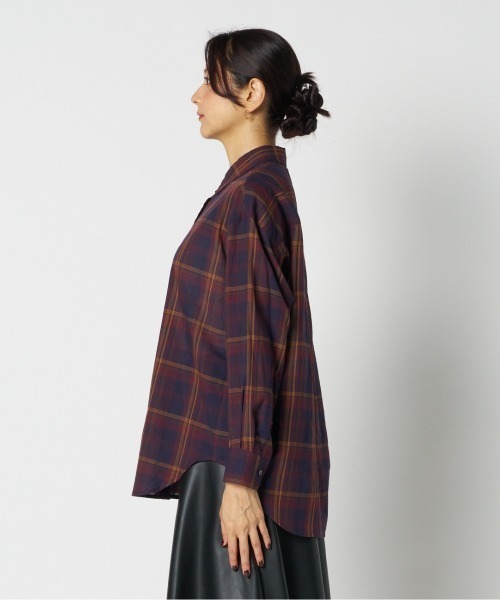 HELIOPOLE(エリオポール)の「the EDITOR SHIRT / ジ エディター シャツ(シャツ/ブラウス・レディース・ブルー/ボルドー・38)」の11枚目の写真