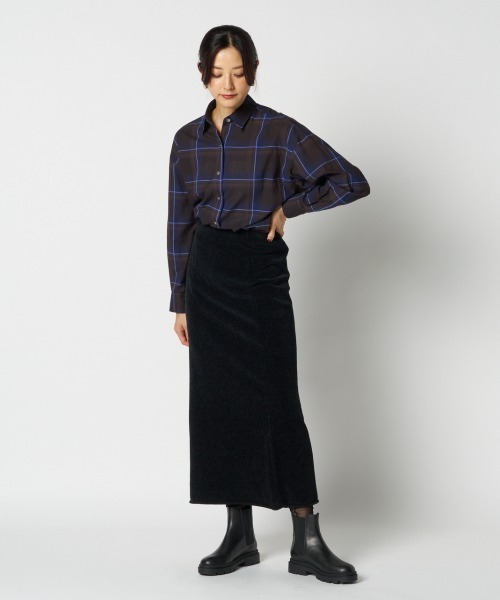 HELIOPOLE(エリオポール)の「the EDITOR SHIRT / ジ エディター シャツ(シャツ/ブラウス・レディース・ブルー/ボルドー・38)」の18枚目の写真