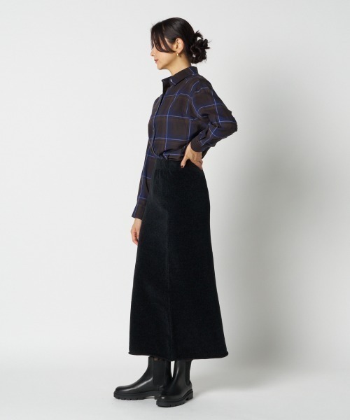 HELIOPOLE(エリオポール)の「the EDITOR SHIRT / ジ エディター シャツ(シャツ/ブラウス・レディース・ブルー/ボルドー・38)」の19枚目の写真