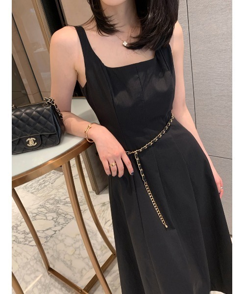 FAVORITO(ファヴォリート)の「ノースリーブワンピース(ワンピース・レディース・ベージュ/ブラック/グレー/ホワイト・F)」の18枚目の写真