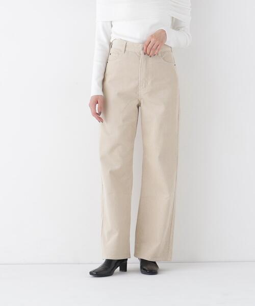 NATURAL BEAUTY BASIC(ナチュラルビューティーベーシック)の「コーデュロイパンツ(その他パンツ・レディース・ベージュ/ボルドー・P/S/MEDIUM)」の2枚目の写真