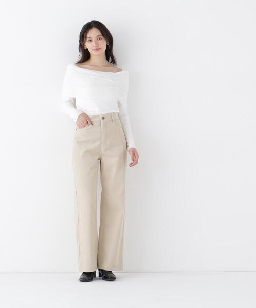 NATURAL BEAUTY BASIC(ナチュラルビューティーベーシック)の「コーデュロイパンツ(その他パンツ・レディース・ベージュ/ボルドー・P/S/MEDIUM)」の9枚目の写真