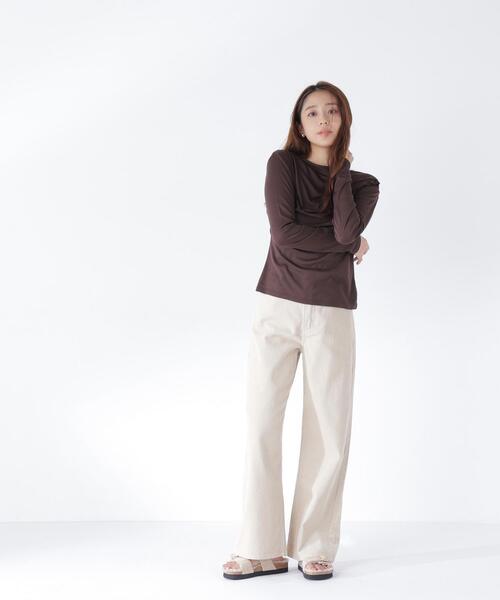 NATURAL BEAUTY BASIC(ナチュラルビューティーベーシック)の「コーデュロイパンツ(その他パンツ・レディース・ベージュ/ボルドー・P/S/MEDIUM)」の12枚目の写真