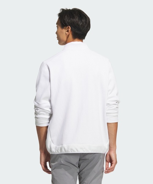 adidas(アディダス)の「COLD. RDYファブリックミックスFZジャケット【adidas Golf/アディダスゴルフ】(ブルゾン・メンズ・ホワイト・SMALL/X-LARGE/MEDIUM/XX-LARGE/LARGE)」の2枚目の写真