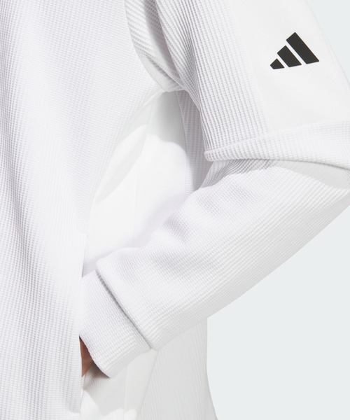 adidas(アディダス)の「COLD. RDYファブリックミックスFZジャケット【adidas Golf/アディダスゴルフ】(ブルゾン・メンズ・ホワイト・SMALL/X-LARGE/MEDIUM/XX-LARGE/LARGE)」の5枚目の写真