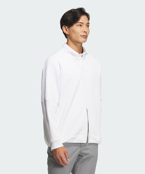 adidas(アディダス)の「COLD. RDYファブリックミックスFZジャケット【adidas Golf/アディダスゴルフ】(ブルゾン・メンズ・ホワイト・SMALL/X-LARGE/MEDIUM/XX-LARGE/LARGE)」の3枚目の写真