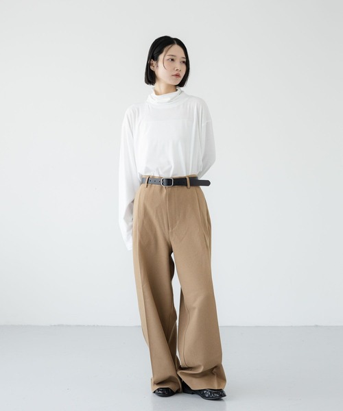 LOWRYS FARM(ローリーズファーム)の「【LFM(U)】TRカットタートルロングスリーブ 1070124(Tシャツ/カットソー・メンズ・ホワイト/ブラック/チャコールグレー・MEDIUM/LARGE)」の6枚目の写真