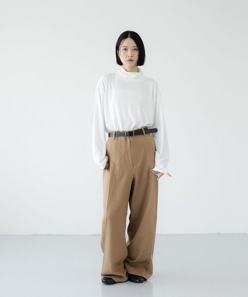 LOWRYS FARM(ローリーズファーム)の「【LFM(U)】TRカットタートルロングスリーブ 1070124(Tシャツ/カットソー・メンズ・ホワイト/ブラック/チャコールグレー・MEDIUM/LARGE)」の7枚目の写真