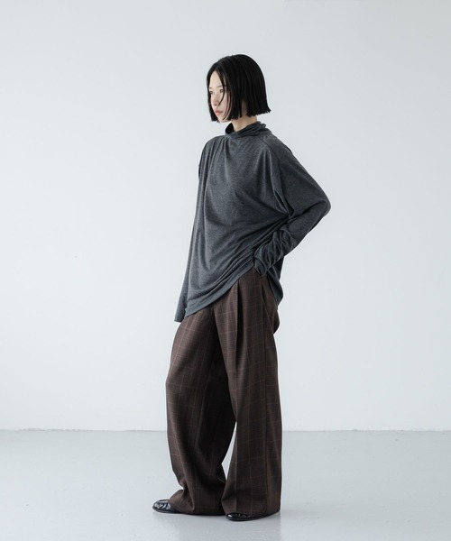 LOWRYS FARM(ローリーズファーム)の「【LFM(U)】TRカットタートルロングスリーブ 1070124(Tシャツ/カットソー・メンズ・ホワイト/ブラック/チャコールグレー・MEDIUM/LARGE)」の11枚目の写真
