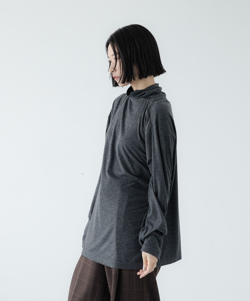 LOWRYS FARM(ローリーズファーム)の「【LFM(U)】TRカットタートルロングスリーブ 1070124(Tシャツ/カットソー・メンズ・ホワイト/ブラック/チャコールグレー・MEDIUM/LARGE)」の14枚目の写真